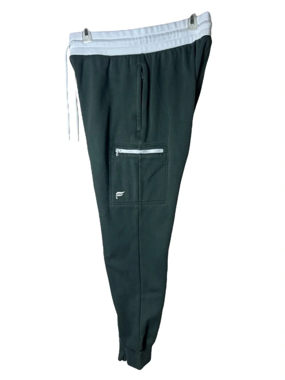 Fabletics Men’s Go To Cargo Jogger Pants Green Athleisure Comfort Casual